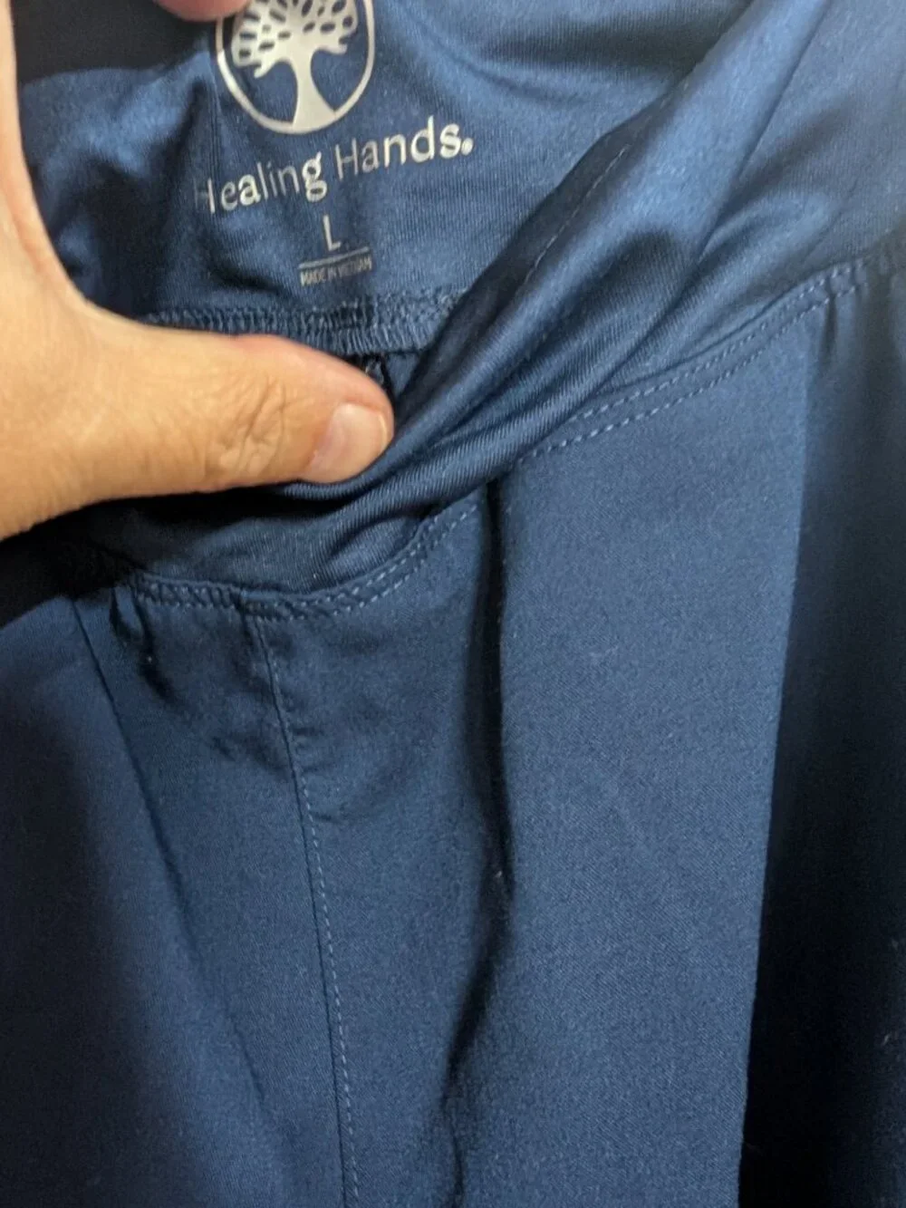 Healing Hands Navy Scrub Pants Size L - 25% Off When You Bundle 5+ Items!